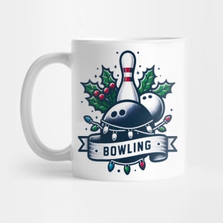 Bowling Christmas Mug